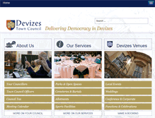 Tablet Screenshot of devizes-tc.gov.uk